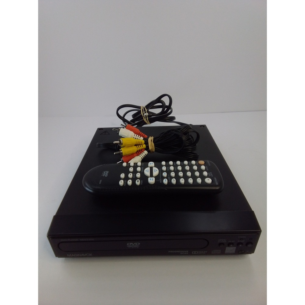 Magnavox MDV2300 Progressive Scan DVD Player Black with Remote Used Tested